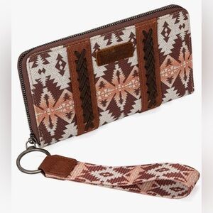 Montana West × Wrangler Wristlet Western Wallet Boho Aztec Credit Card Holder